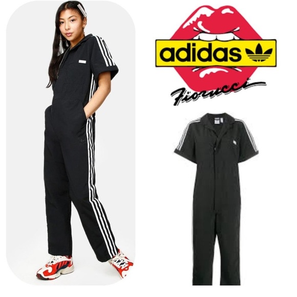 ADIDAS ORIGINAL X FIORUCCI JUMPSUIT in Black New with Tags! - Picture 4 of 15